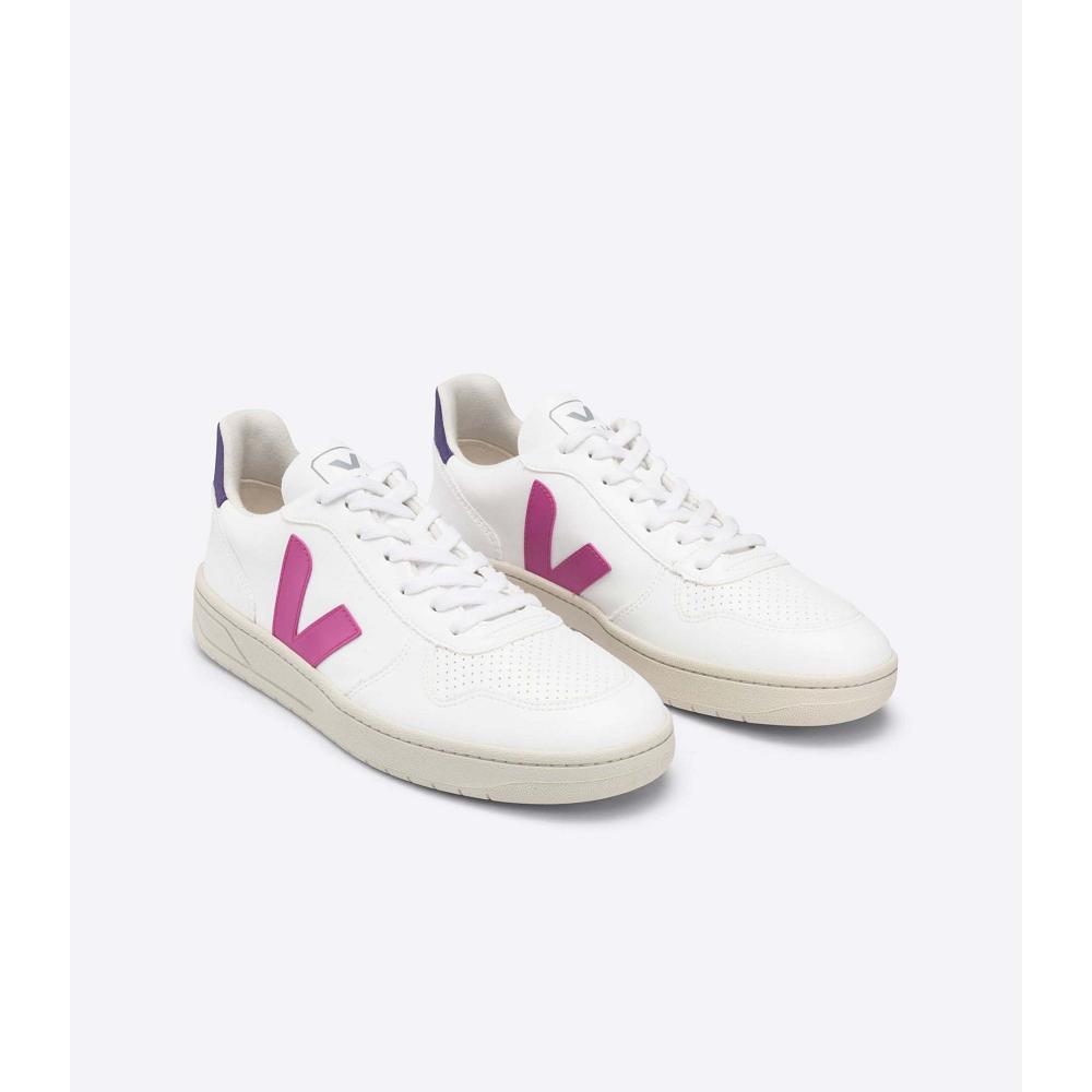 Veja V-10 CWL Schoenen Dames White/Purple | NL 580TCE